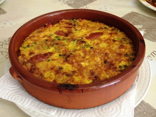 Рисовая запеканка с корочкой